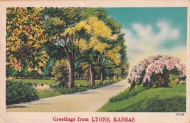 Lyons Kansas KS Greetings From 1951 to Parsons KS Postcard C54 - £2.38 GBP