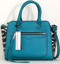 Rebecca Minkoff Mini Avery Teal Turquoise Leather Crossbody Tote Bagnwt! - £149.39 GBP