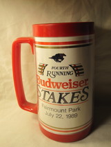 1989 Fairmont Park Budweiser Stakes Horse Racing Beer Mug - 4th Running - £16.08 GBP