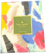 kate spade new york Paintball Floral Shower Curtain 72X72 Watercolor Abstract - £50.23 GBP