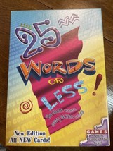 25 Words or Less Board Game (2000) NEW SEALED Cards Free Shipping! Made In USA! - £39.11 GBP