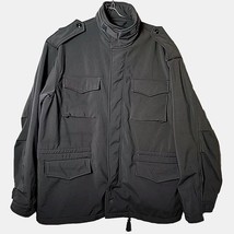 Rothco Men L Soft Shell Tactical Jacket Green Fleece Lined M-65 Field Coat - £58.21 GBP