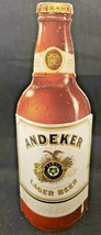1970&#39;s Andeker Lager Beer Bottle Sign Table Bar Pub Tavern Adv Sign PB56 - £11.98 GBP