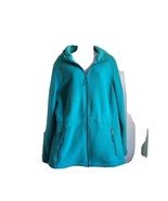 LL Bean M Reg Fleece Hooded Sweatshirt Jacket Drawstring Waist Free Ship... - $97.69 CAD