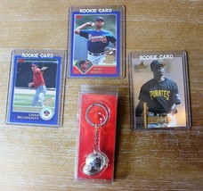 Baseball Rookie Cards: Billingsley Marte Garcia and a Silver Plated Key Chain - £3.94 GBP