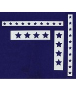 Star Border 4 Piece Stencil Set-Border-14 Mil -Painting /Crafts/ Templates - $20.84