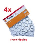 4 X Original MALTOFER FOL CHEWABLE TABLETS 30&#39;S  For Iron Deficiency - $66.82