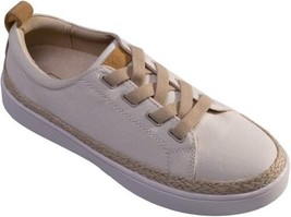 Spenco Malibu Size 8 W WIDE EU 38.5 Women&#39;s Lace-Up Sneakers Casual Shoes Cream - £54.64 GBP