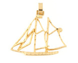 Sailboat Unisex Charm 14kt Yellow Gold 298020 - $99.00
