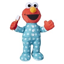 Sesame Street Brushy Brush Elmo 12-inch Plush, Sings The Brushy Brush Song, Toy  - £36.98 GBP