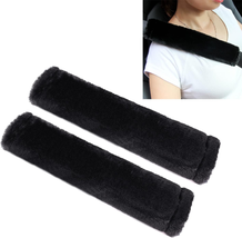 Amooca Soft Faux Sheepskin Seat Belt Shoulder Pad for a More Comfortable Driving - £12.11 GBP