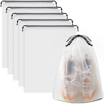 Clear Shoe Bags for Travel 5 PCS, 15.7&quot; x 11.8&quot; Drawstring Travel Shoe Bags - $231.98 MXN