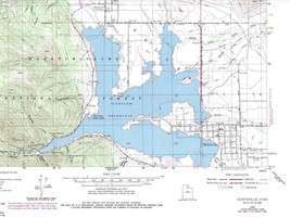 Huntsville Quadrangle Utah 1986 USGS Topo Map 7.5 Minute Topographic - £18.78 GBP