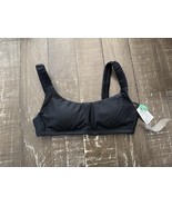 J Crew Scrunchie-strap squareneck bikini top Size XXS Black - $260.04 MXN