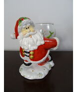 Vintage Christmas Santa Globe Candle Holder, Votive Tea Light - €19,52 EUR
