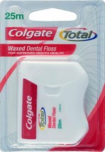 Colgate Total Waxed Dental Floss 25 m,slides easily between Teeth - £12.17 GBP+