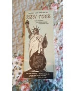 1961 New York City Visitors Guide And Map Brochure - £4.66 GBP