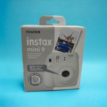 FujiFilm Instax Mini 9 &quot;Polaroid&quot; Camera with Selfie Mirror Smoky White ... - £38.58 GBP