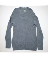 Eddie Bauer Sweater Tall XL Knit Gray Long Sleeve Normcore Gorpcore Clas... - £17.32 GBP