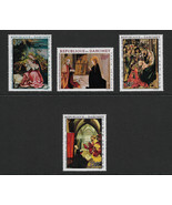 DAHOMEY - AEREOS. Yvert nsº 67/70 muevos y un sello con defecto al dorso - $1.00