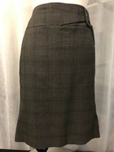 Dalia Collection Women&#39;s Gray Plaid Skirt Size 10 - £9.89 GBP