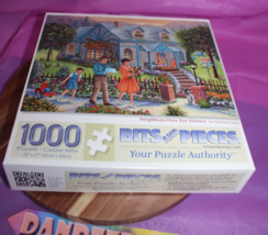 Bits And Pieces Neighbors Over For Dinner Puzzle 1000 Pieces Christine C... - $24.74