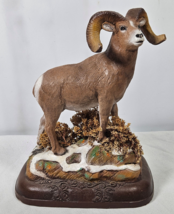 Vintage Bighorn Sheep Sculpture Figurine Frank Dougherty Signed Bottom C... - £220.50 GBP