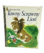 1952 Little Golden Book Tawny Scrawny Lion Vintage HC FE Copy 1980 Children - $21.59 CAD