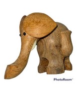 Vintage Elephant Wood Figurine Toothpick Holder Danish Mid Century MCM - $22.41