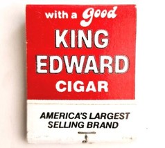 King Edward Cigars Vintage Matchbook Tobacco Advertisement Matches Unstruck E19K - £15.81 GBP