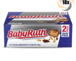 Full Box 18x Packs Baby Ruth Chocolatey Peanut Caramel Nougat King Candy... - $35.37