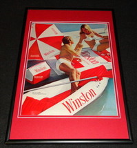 1972 Winston Cigarettes Framed 12x18 ORIGINAL Advertisement - £38.82 GBP