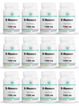 12 Pack D-Mannose, alivio y limpieza de vías urinarias-60 Cápsulas x12 - £253.22 GBP
