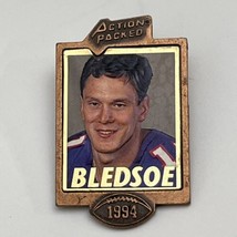 Drew Bledsoe New England Patriots 1994 Action Packed NFL Football Lapel Hat Pin - £4.74 GBP