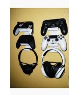 Set 2u XBOX series One 360 PS4 PS5  2Controllers+Headset Wall Mount Hold... - $32.92 CAD