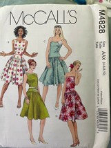 McCalls Summer Dresses Sewing Patterns M4828 sizes 4-10 - £3.88 GBP