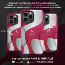 Pink Gradient Unique Custom Gift Personalized Case for iPhone 14 Pro Max + 13 12 - £15.22 GBP+
