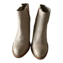 Hush Puppies Axelle Dewey Beige leather Ankle Booties Size 6.5M - £43.79 GBP