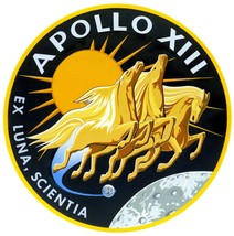 x2 10cm Circular Vinyl Stickers Apollo 13 space shuttle nasa exploration... - £4.50 GBP
