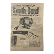 1966 Vintage South Bend Spinning Reels Sports Afield June 1966 print Ad - $6.43