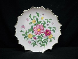 Old Vintage Andrea by Sadek 9396 Elegant Pink Yellow Floral Plate Wall A... - $16.82