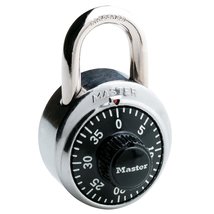 Master Lock 1500D 1-7/8in. Combination Dial Padlock, Standard, Silver & Black 1  - $11.64