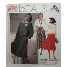 McCalls Sewing Pattern 3231 Misses Jacket Blouse Skirt Size 6-10 - $8.36