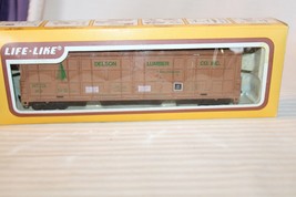 HO Scale Life-Like 54&#39; Box Car, Thrall, Delson Lumber, Brown, #329 BNOS - £22.07 GBP