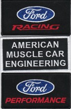 AMERICAN MUSCLE CAR FORD RACING PERFORMANCE SEW/IRON PATCH EMBROIDRED EM... - $16.99