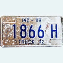 1989 United States Indiana Knox County Truck License Plate 1866 H - £13.23 GBP