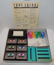 1990 MB Milton Bradley True Colors Board Game 100% COMPLETE Vintage - £27.39 GBP