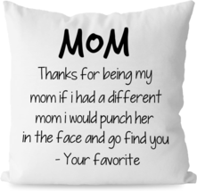 Mother&#39;s Day Gifts for Mom Her Women, Funny Mom Quotes Thanks for Being ... - £16.35 GBP