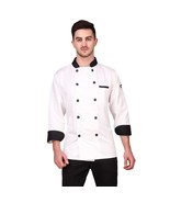 chef coat full Sleeve Polycotton fabric Double Breasted perfect fit - £39.18 GBP+