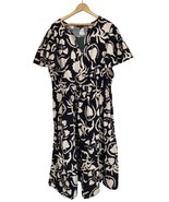 Meadow Rhodes NWT Black &amp; White CottageCore Midi Dress Plus 3X - £59.48 GBP